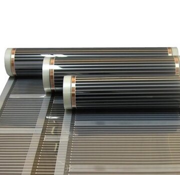 Vloerverwarming folie rol 100 meter x 75 cm breed 50 watt m²
