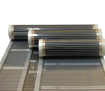 Vloerverwarming folie rol 100 meter x 100 cm breed  100 watt m²