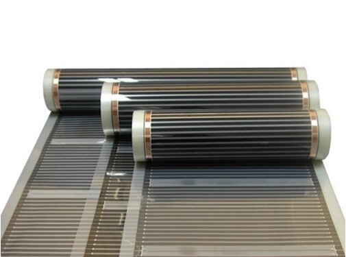 Vloerverwarming folie rol 100 meter x 100 cm breed  100 watt m²