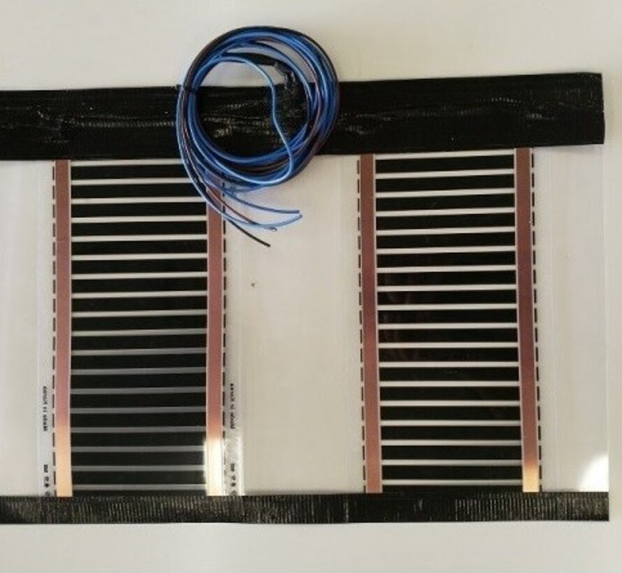 Infrarood Plafond/ Wandverwarming 80 cm breed diverse lengtes- Aansluiting middels thermostaat met sensor