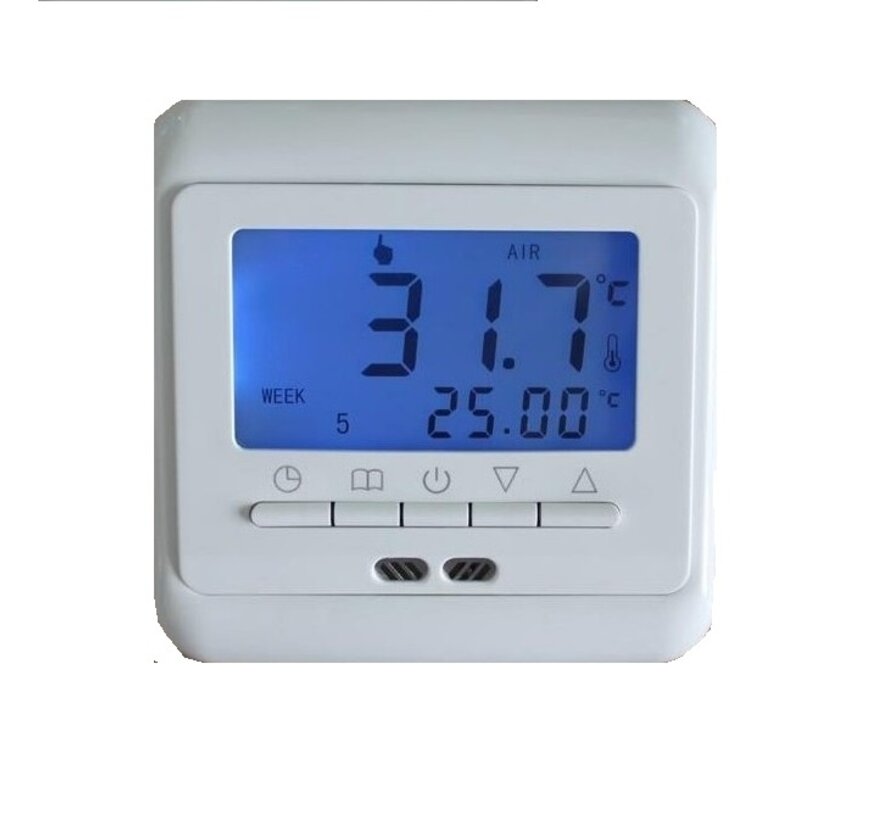 24V inbouw thermostaat met ruimte en vloersensor - Geschikt voor 24Vac systemen