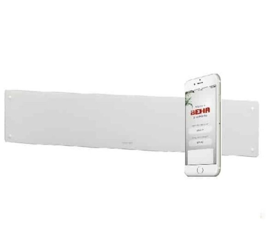 Beha elektrische verwarming- Glas front- Smart functies Wifi, Convector 400 tot en met 1250 watt