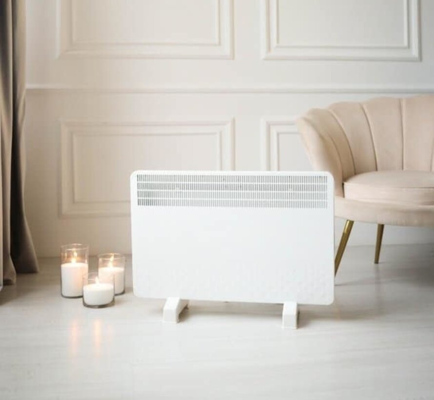 Solaris Professioneel elektrische verwarming 1000 / 2000 watt - Voetsteunen en wandbevestigingbeugel meegeleverd