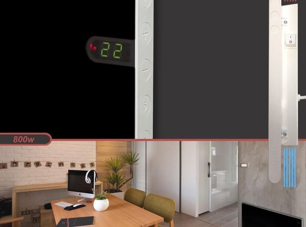 Adax Adax Neo NP Zwart elektrische verwarming 37 cm hoog