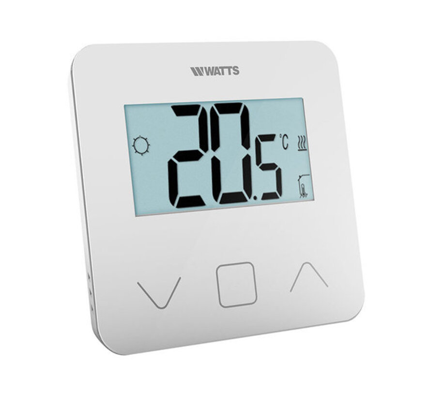 Watts  opbouw thermostaat - BT-D03 RF - Draadloos Zwart of wit - 5 Functie mogelijkheden instelbaar - Compatible met 1.0 en 2.0