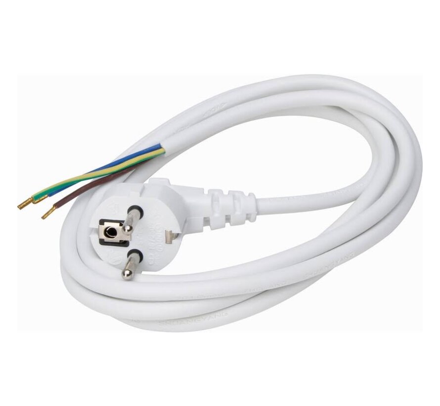 Geaard aansluitsnoer PVC 2 meter -  Geschikt voor Nederland en BelgiÃƒÆ’Ã†â€™Ãƒâ€šÃ‚Â«