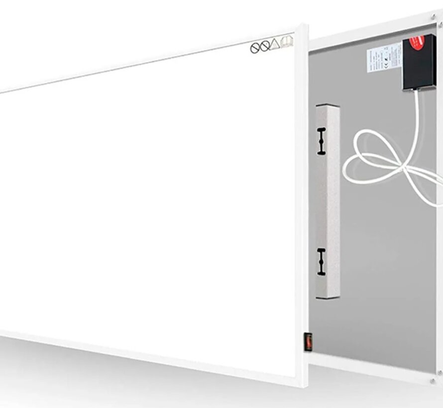 Infrarood paneel wand montage - Paneel maat, 500 x 900 x 20 mm met afstandbediening weekprogramma