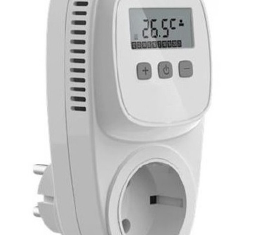 Optima thermostat plug-in TC200 - Prise Randaarde pour utilisation aux Pays-Bas