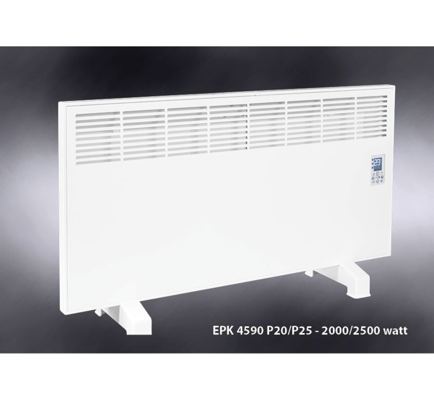 Ivigo elektrische verwarming digitaal- Programmeer functie - Inclusief wandbevestiging beugel en voetsteunen- gefabriceerd in Europa