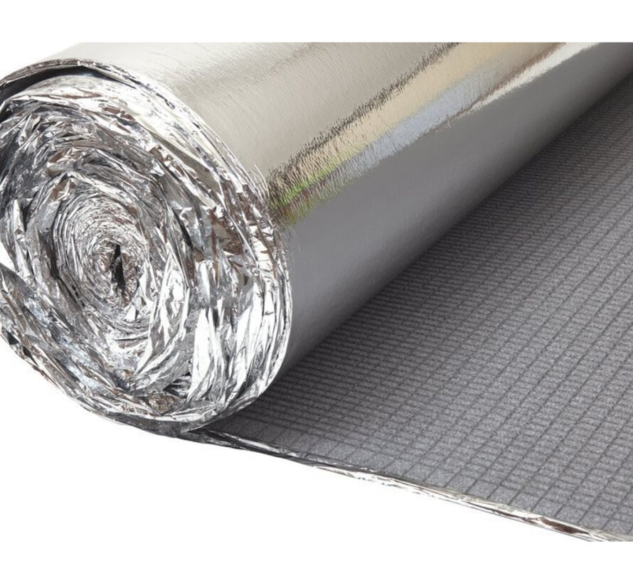 Heatblok ondervloer 6 mm - EPS isolatie per rol 25 m² -  Uitermate geschikt voor elektrische vloerverwarming