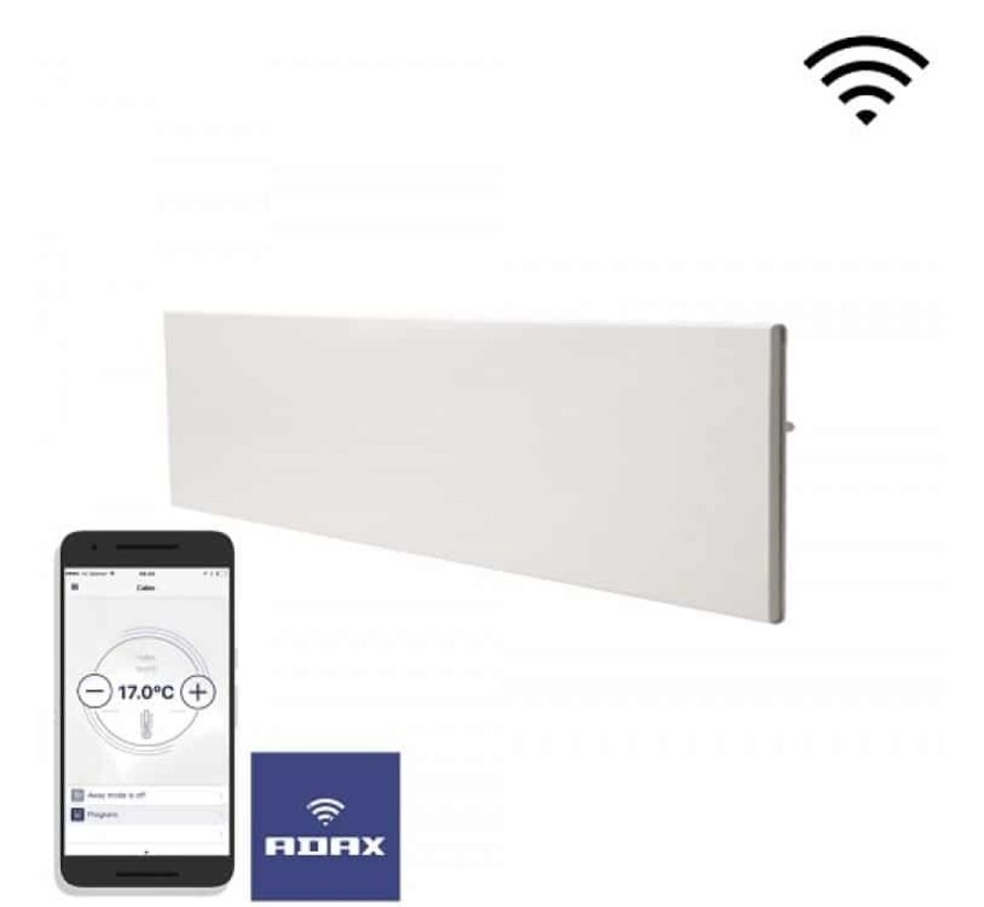 Adax elektrische convector kachel. Neo Wifi L - wit met wifi thermostaat - hoogte 21cm