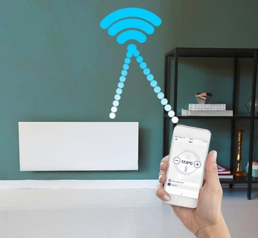 Adax Neo Wifi chauffage électrique - Smart 33 cm de hauteur - Incluant le support de montage mural