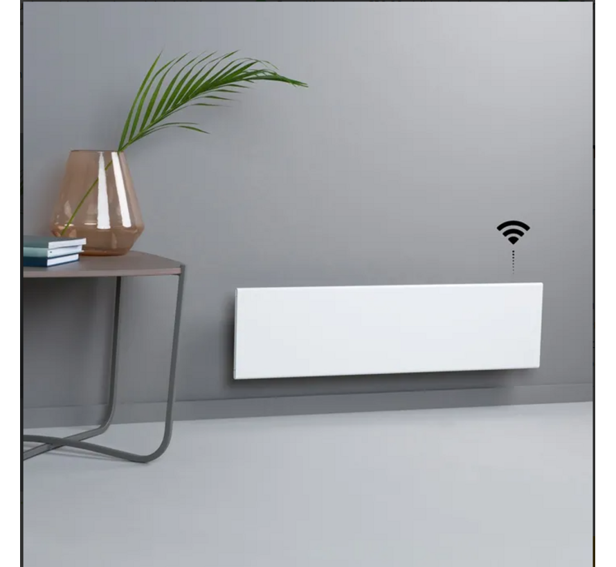 Adax elektrische convector kachel. Neo Wifi L - wit met wifi thermostaat - hoogte 21cm