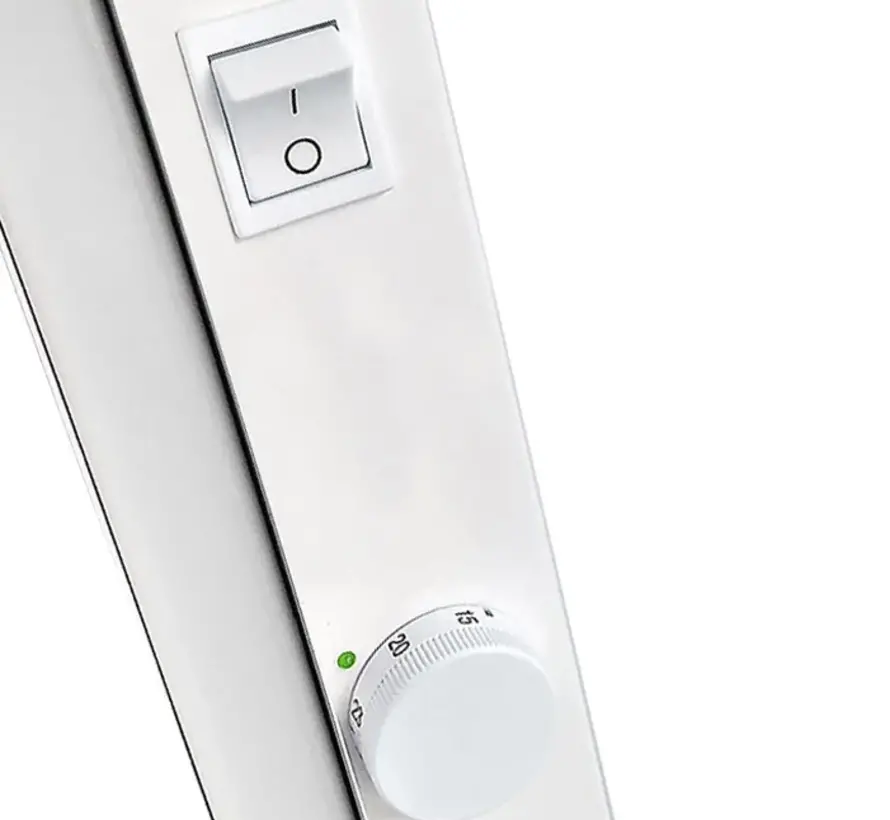 Adax Eco Basic - elektrische verwarming - 33 cm hoog  -  Aan/uit schakelaar - Temperatuur instelbaar met standenschakelaar - Wandmontage - Wandbevestiging beugel meegeleverd