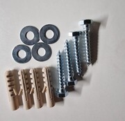 Schroef met plug en ring 2 set a 4 stuks