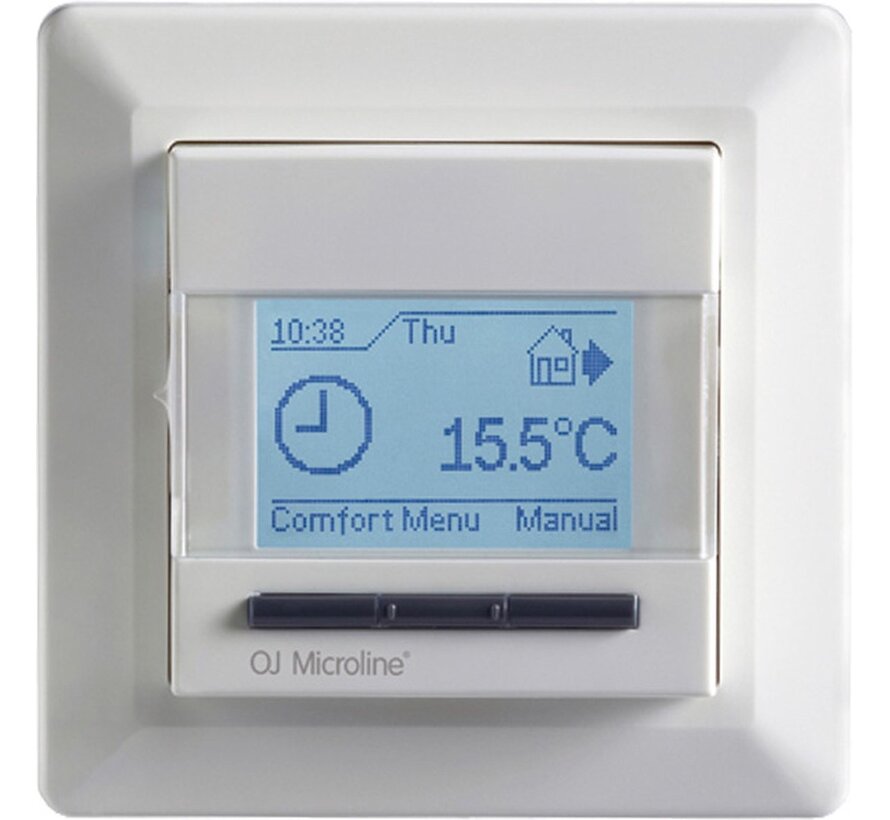 OJ Microline - Inbouw thermostaat MCD4 - Inclusief externe sensor. Programmeerbaar en met touchscreen
