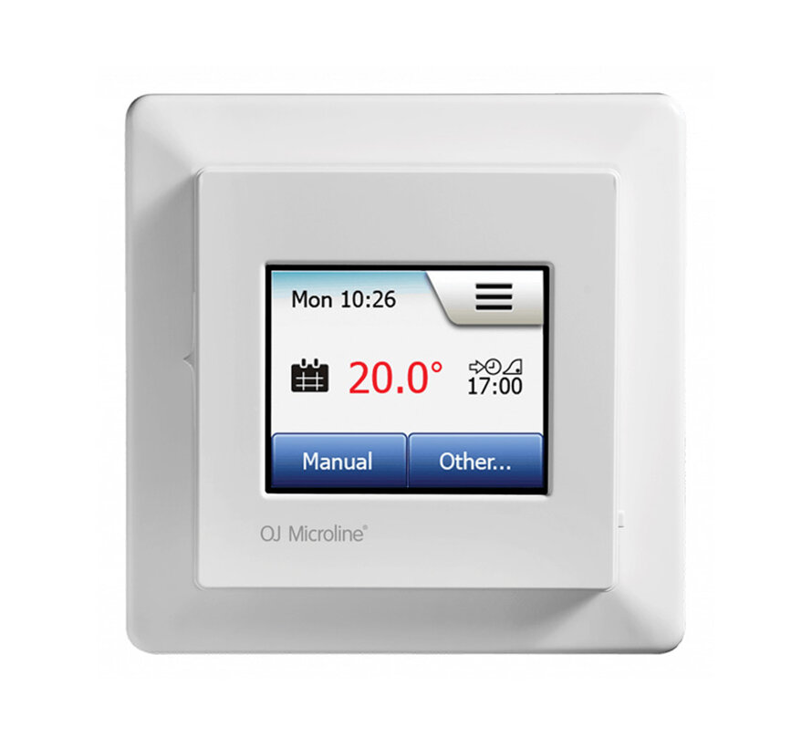 OJ Microline MCD5 inbouw thermostaat - Inclusief externe vloersensor - touchscreen