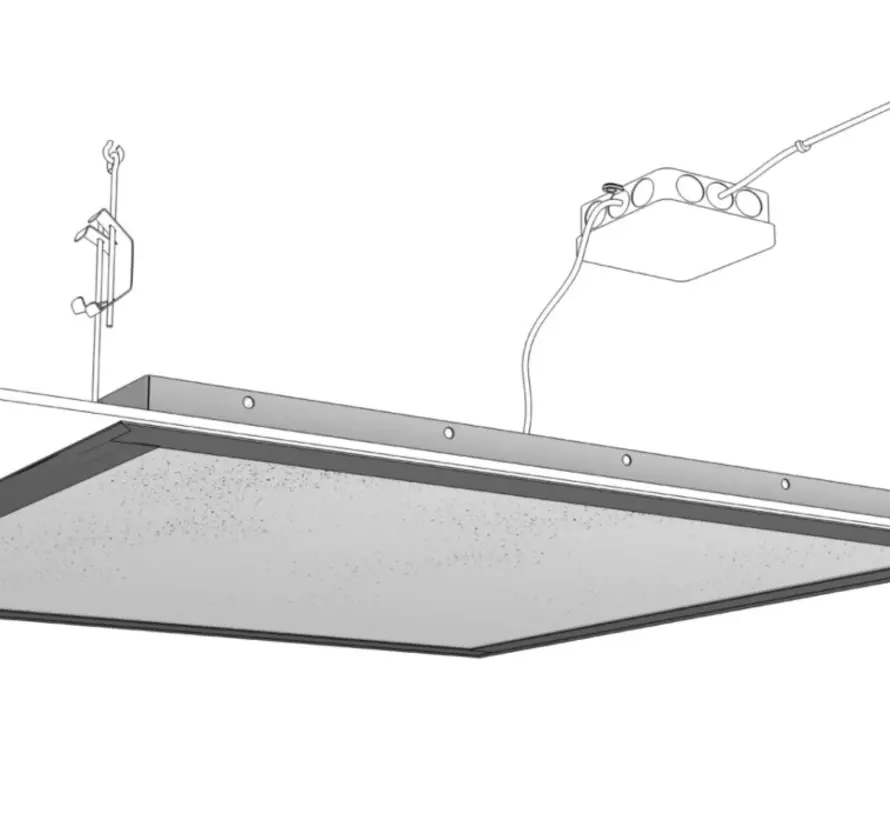 Panneau infrarouge grain 100 à 1000 watts - montage mural et plafond - Fabriqué en Europe.