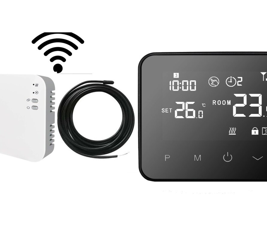 Optima RF Elegant thermostaat draadloos  - Inclusief smart ontvanger met vloersensor