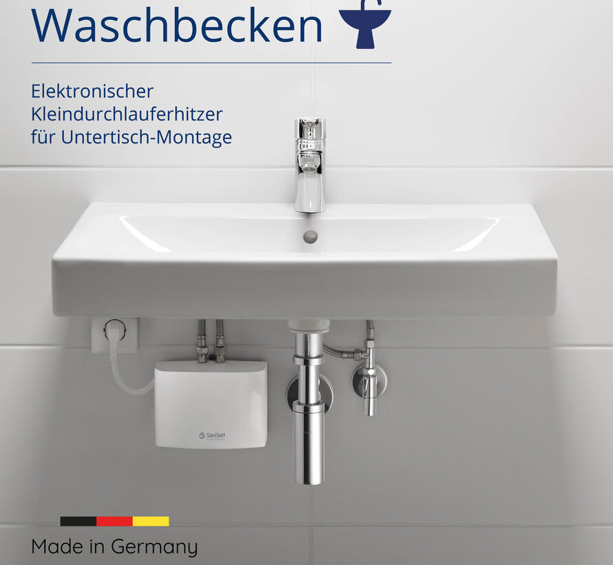 SaniSelf KDE Electronisch onderbouw doorstromer - 3500 watt - 2 liter/ minuut - Met stekker - Herkomst Duitsland