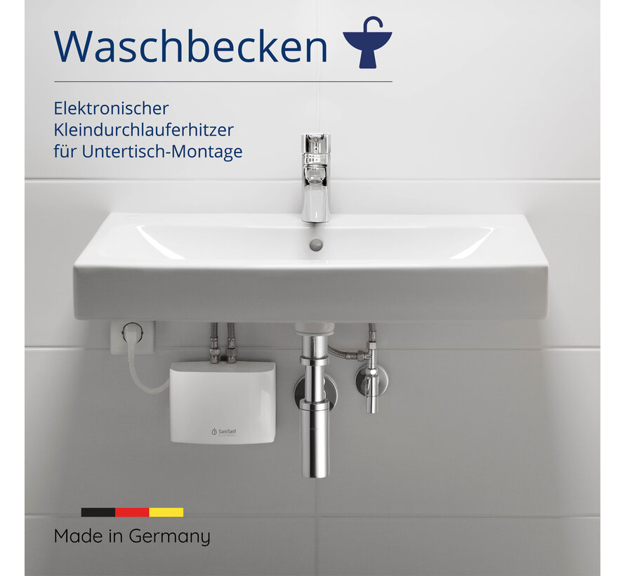 SaniSelf KDE Electronisch onderbouw doorstromer - 3500 watt - 2 liter/ minuut - Met stekker - Herkomst Duitsland