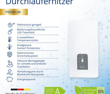 SaniSelf Premium EDE elektrische geiser - Energielabel A