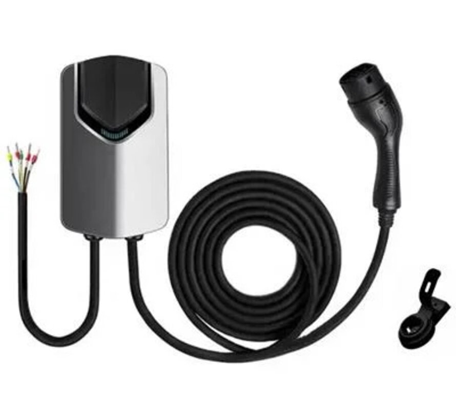 Elektrische auto - Laadstation 3 fase  22 kW - Type 2 - 5 meter laadkabel  RFID - Mobile App
