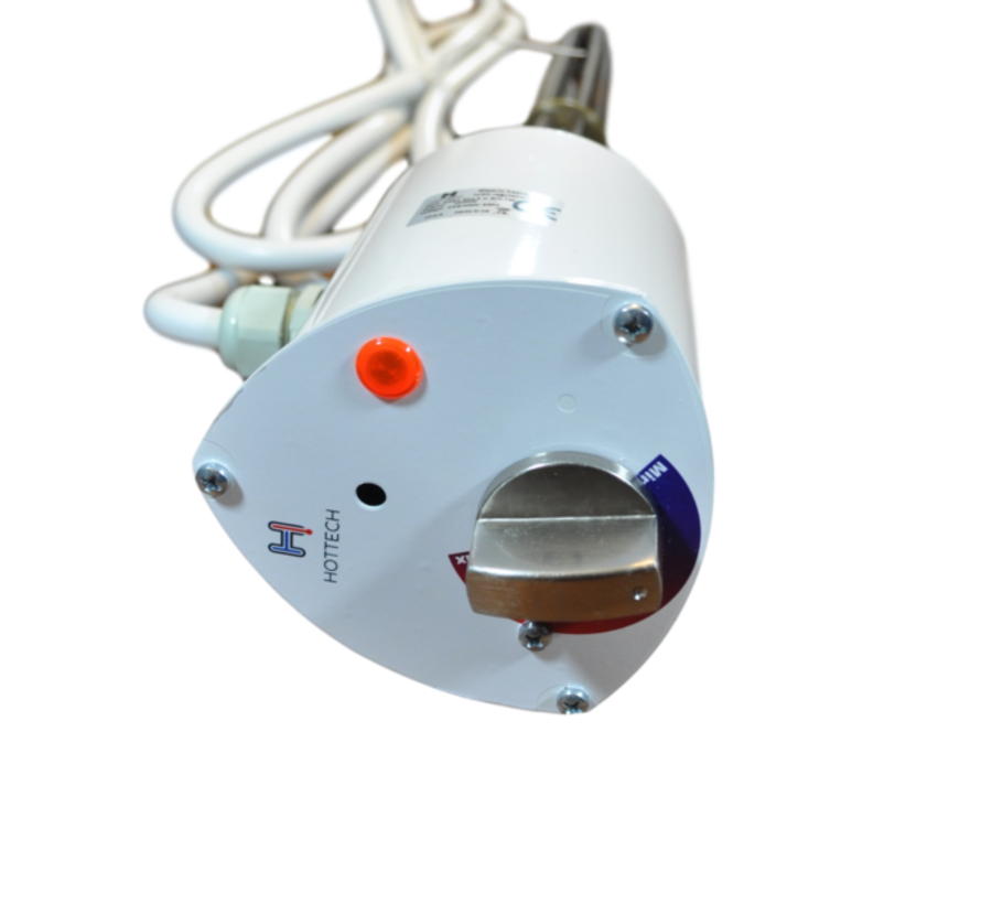 Élément chauffant électrique Hottech 400 Volt - Connexion 6/4 - 4.5, 6.0, 9.0 kW - Température réglable entre 10-80°C
