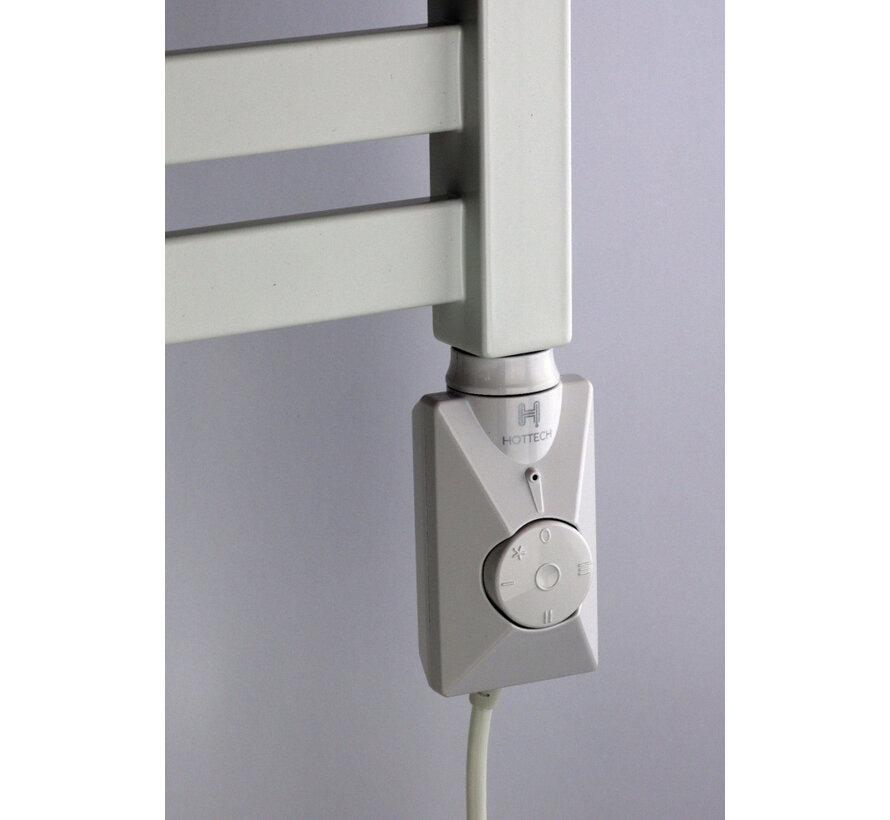 Hottech Volcano PLUS elektrisch verwarmingselement voor handdoek radiator - 300-600-900 watt - Water en omgevingstemperatuur detectie