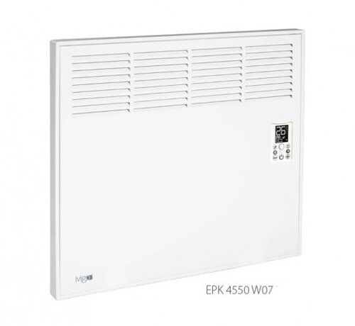 Ivigo Ivigo chauffage électrique Smart - Professionnel Wi-Fi - 500 à 2500 watts - Chauffage entièrement programmable - Contrôle via votre téléphone ou directement sur l'appareil - Comprend un support mural et des pieds - Fabriqué en Europe