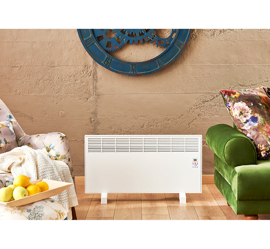 Ivigo elektrische convector kachel - Standenschakelaar - 500W tot 2500W - Wit