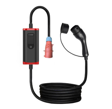 Mobiele EV CEE oplader  3 fase  11 kW  8A to 16A