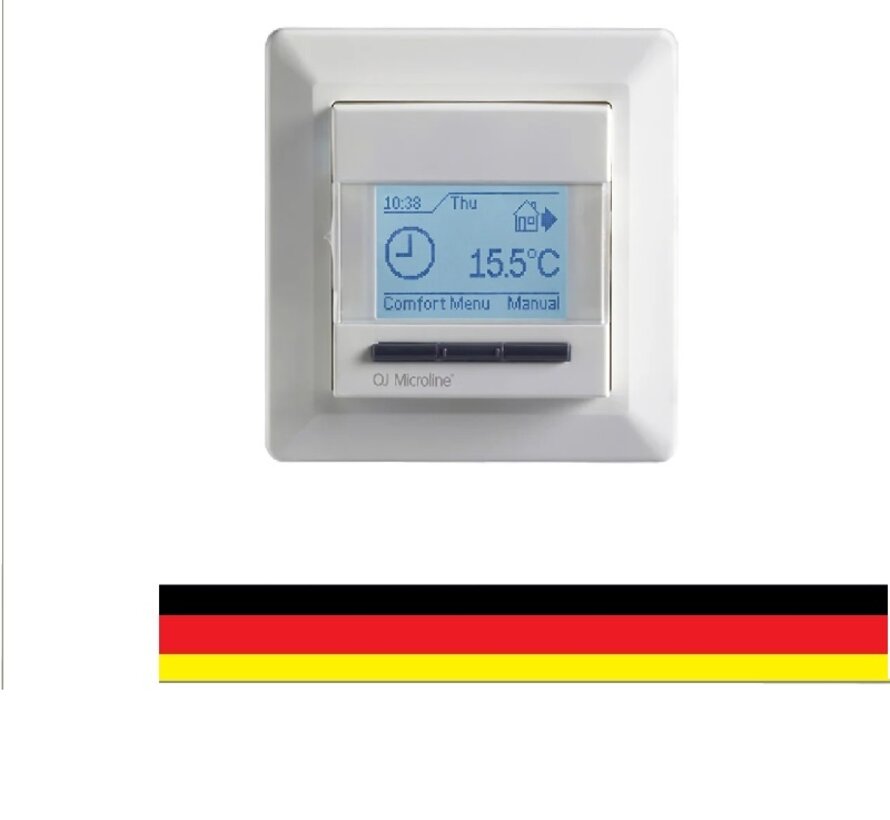 OJ Microline - Thermostat encastré MCD4 - Comprenant un capteur externe. Programmable.