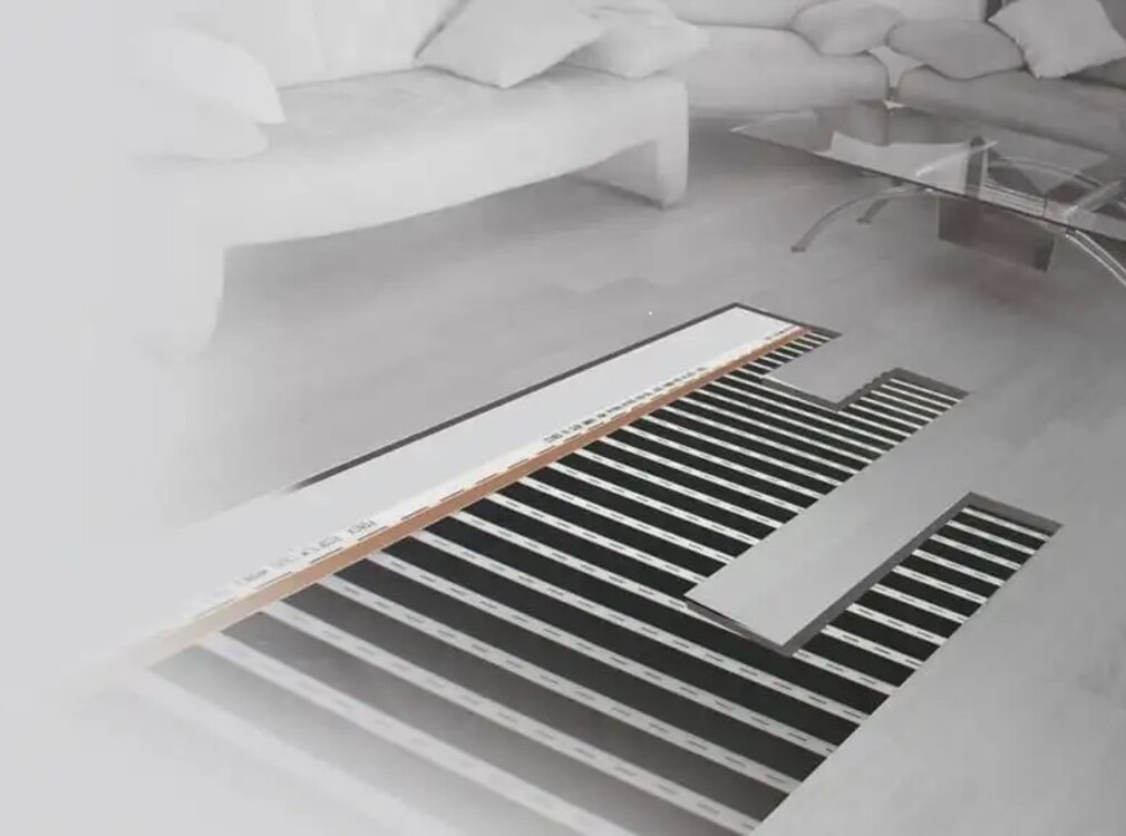Vloerverwarming folie rol 100 meter x 50 cm breed  100 watt m²
