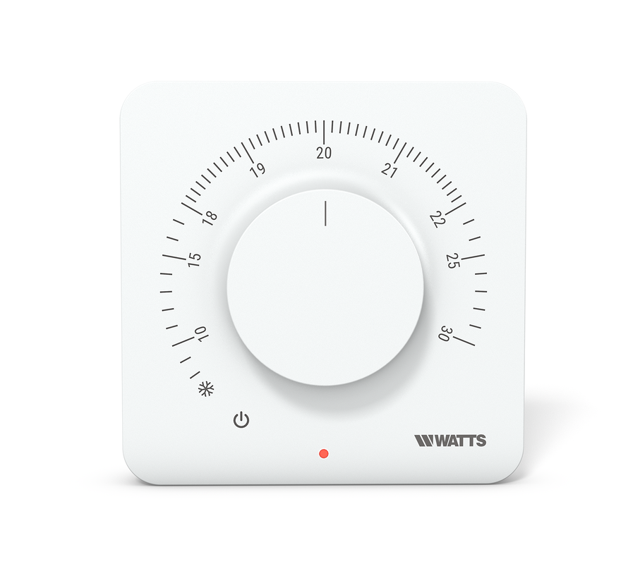 Le thermostat analogique Watts WT-A03 HC est adapté au chauffage et au refroidissement