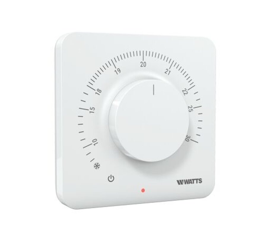 Le thermostat analogique Watts WT-A03 HC est adapté au chauffage et au refroidissement