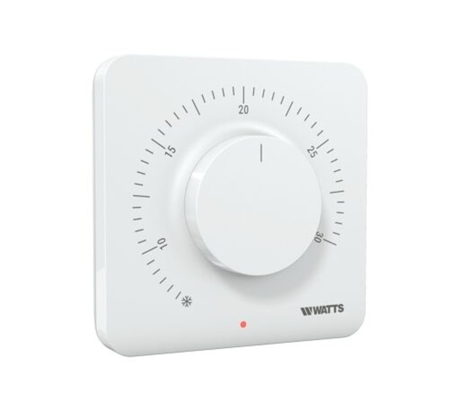 Watts WT-A03 - analoge thermostaat - voor bedrade naregelingen in vloerverwarmingssystemen.