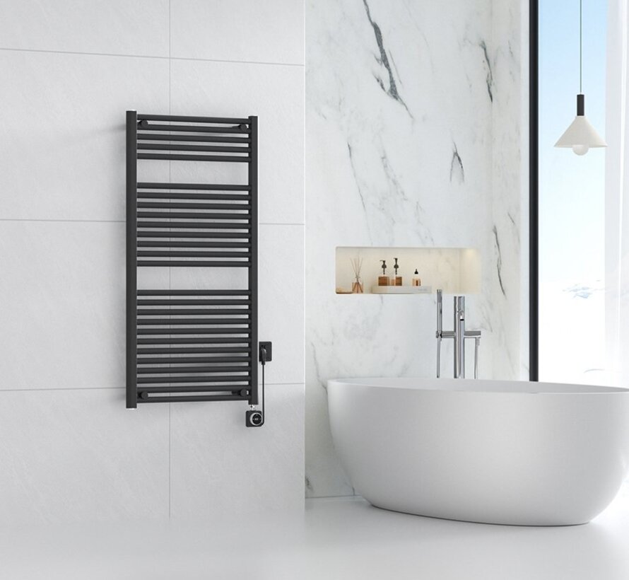 Radiateur porte-serviettes d'Elara en différentes tailles - Disponible en noir et blanc