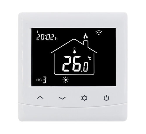 Optima W Thermostat - Fonction intelligente - Convient pour le chauffage électrique (au sol) et le chauffage conventionnel.