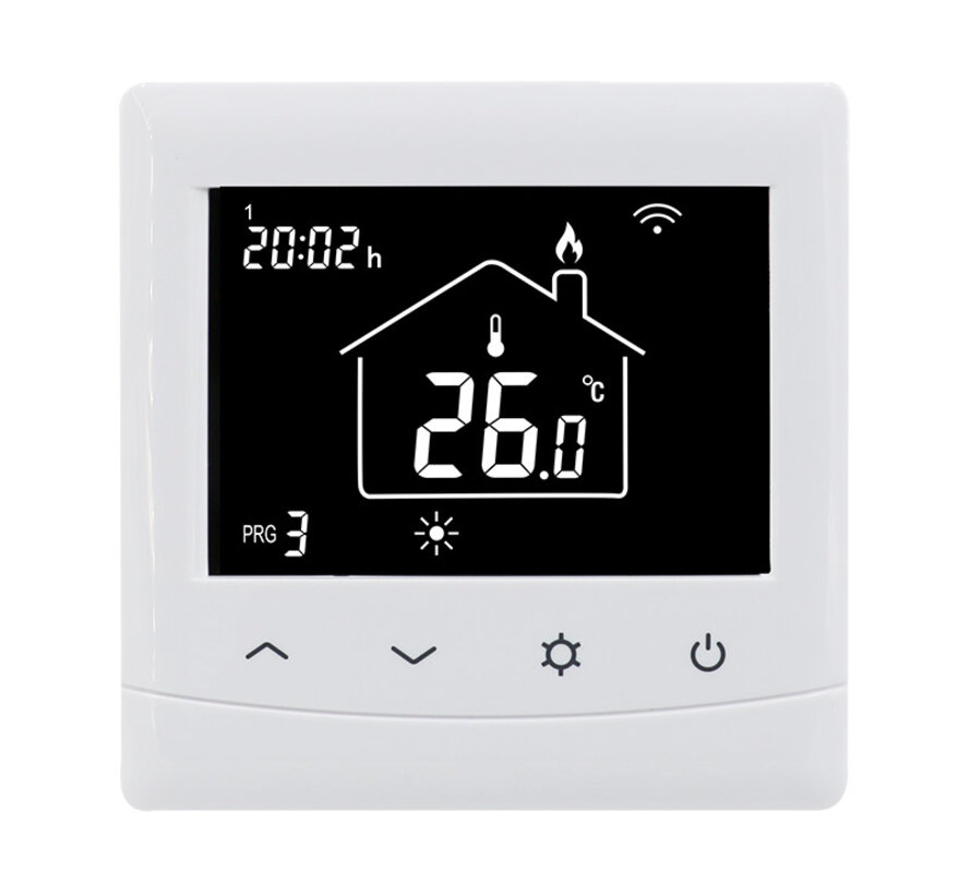 Optima W Thermostat - Fonction intelligente - Convient pour le chauffage électrique (au sol) et le chauffage conventionnel.