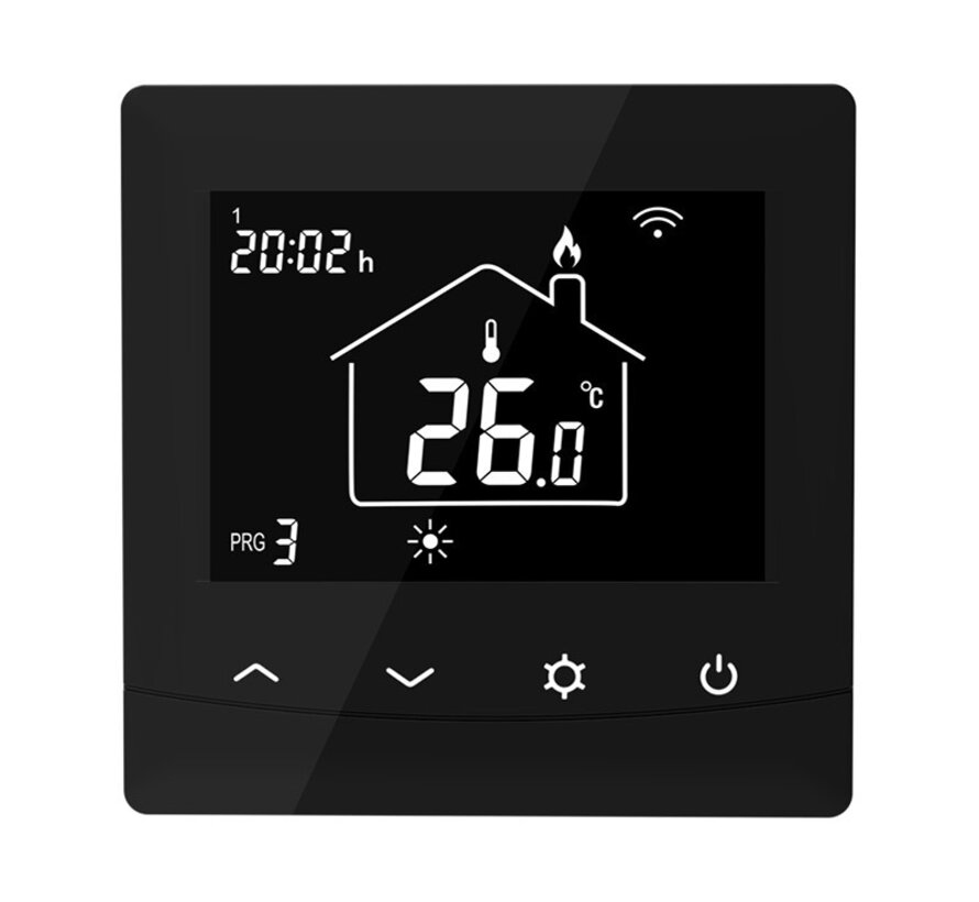 Optima W Thermostat - Fonction intelligente - Convient pour le chauffage électrique (au sol) et le chauffage conventionnel.