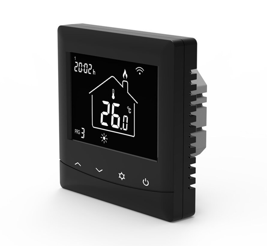 Optima W Thermostat - Fonction intelligente - Convient pour le chauffage électrique (au sol) et le chauffage conventionnel.