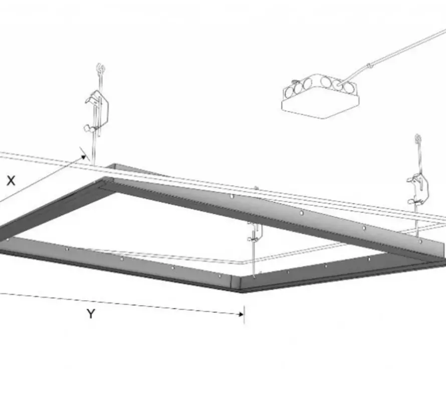 Inbouw frame voor de modellen: U, SK & IKP