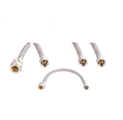 Tuyau de raccordement en inox flexible ensemble de 2 pièces.