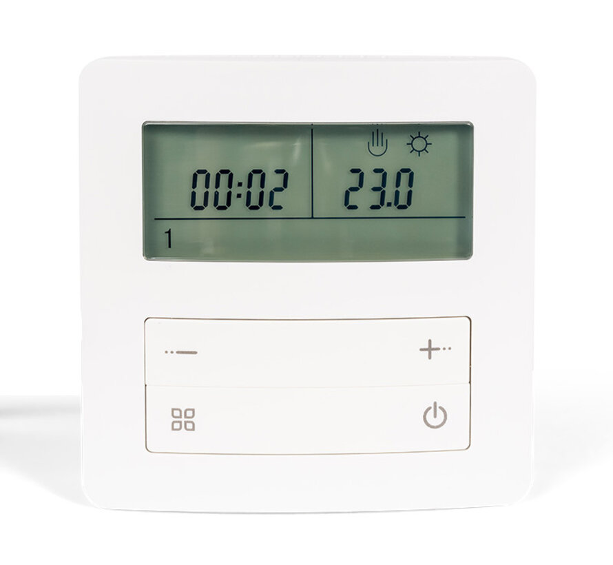 TH26 Opbouw Thermostaat, 16 A, vloer/ruimte sensor, programmeerbaar