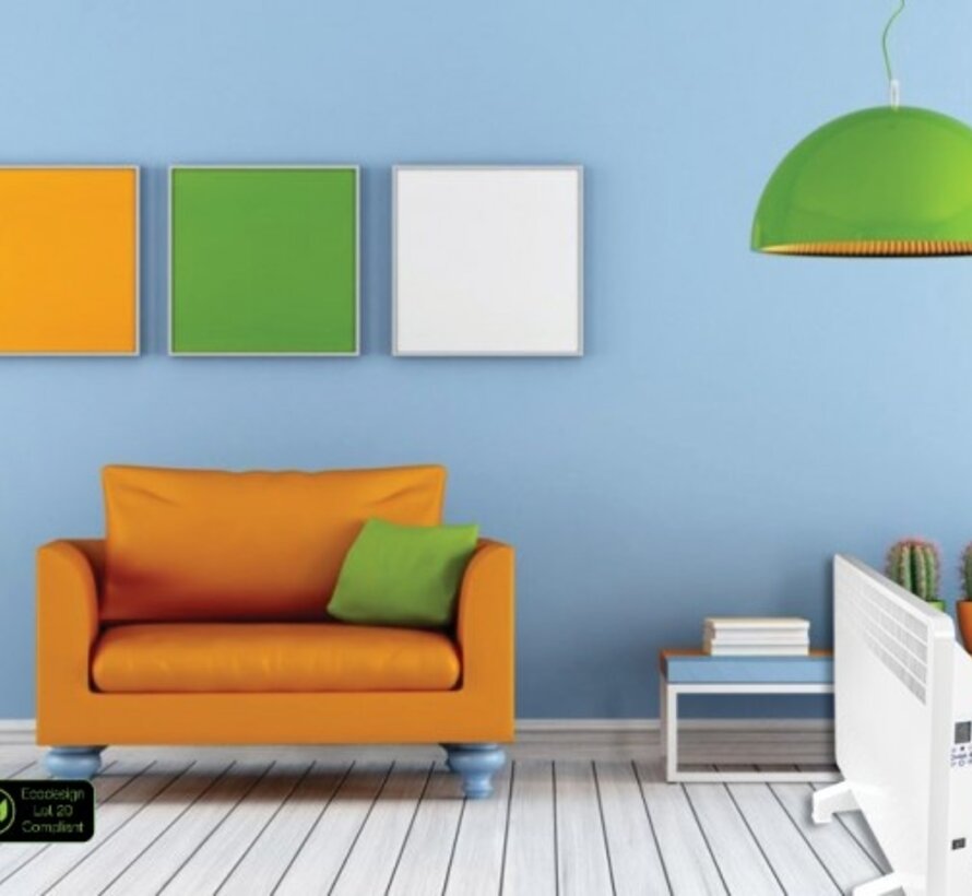 Solaris Professioneel elektrische verwarming 1000 / 2000 watt - Voetsteunen en wandbevestigingbeugel meegeleverd