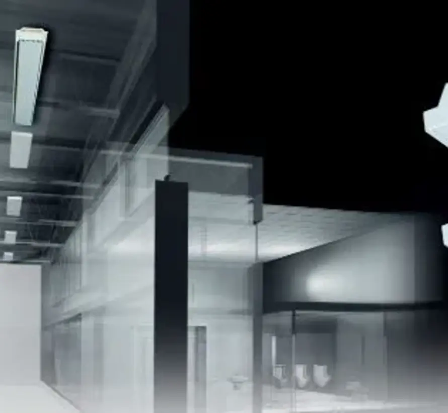 Infrarood High Power Ecosun S+ - Montage plafond - Minimale hoogte 300 cm - Maximaal hoogte 600 cm