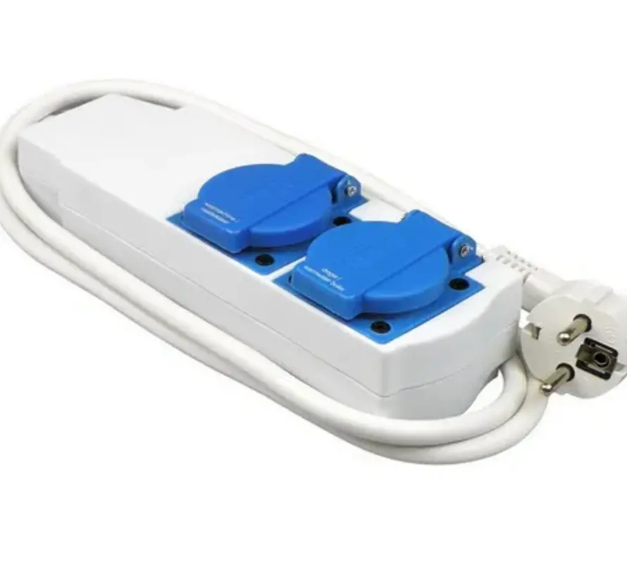 Combi switch Prioriteits schakeling - 2 Apparaten op 1 stopcontact- Geaard