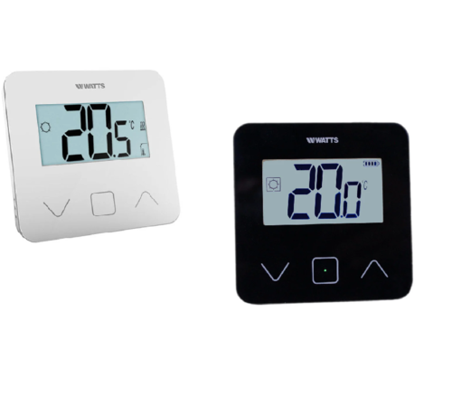 Watts Vision Watts  opbouw thermostaat - BT-D03 RF - Draadloos Zwart of wit - 5 Functie mogelijkheden instelbaar - Compatible met 1.0 en 2.0