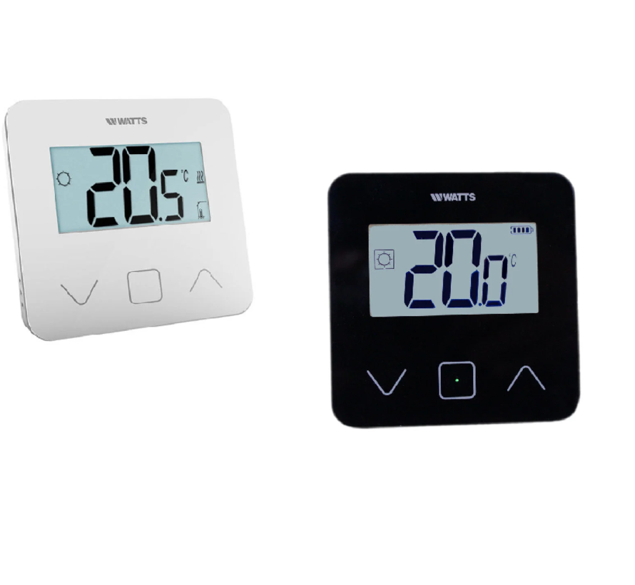 Watts  opbouw thermostaat - BT-D03 RF - Draadloos Zwart of wit - 5 Functie mogelijkheden instelbaar - Compatible met 1.0 en 2.0